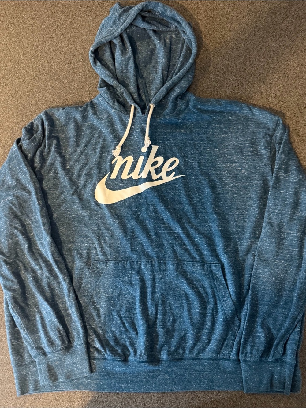 Nike Blue Hooded Pullover Sweatshirt